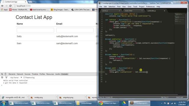 (5/5) RESTful API Tutorial, DELETE and PUT Data - MEAN Stack RESTful API Tutorial, Part 5 смотреть онлайн