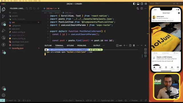 Building a LinkedIn clone with React Native and Stepzen смотреть онлайн