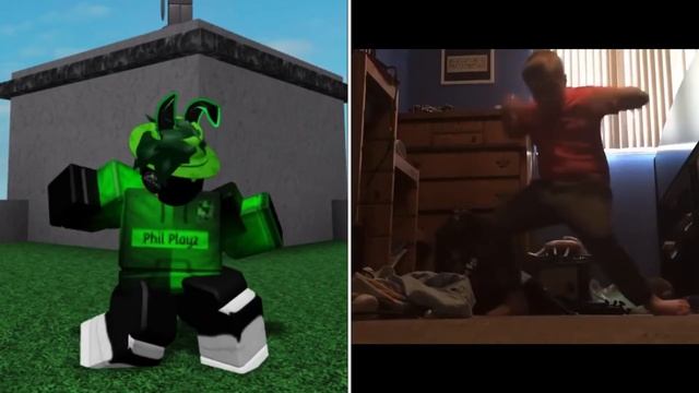 Roblox Orange Justice dance vs irl Orange Justice dance смотреть онлайн