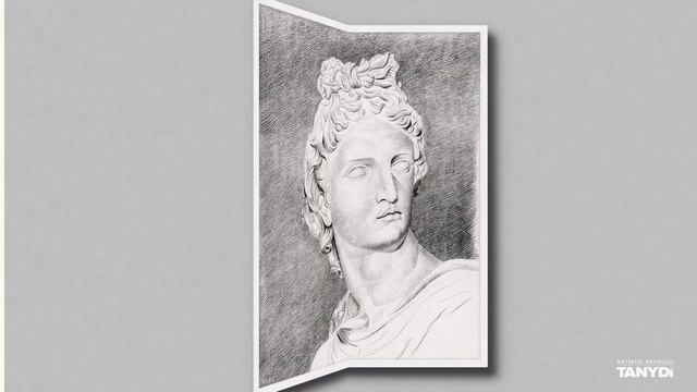 Man's Head /1826/ Pencil Drawing, Johannes Tavenraat Graphical Print, European Vintage Art смотреть онлайн