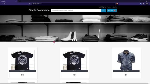 RTW Shop eCommerce Website in Python using Django DEMO смотреть онлайн