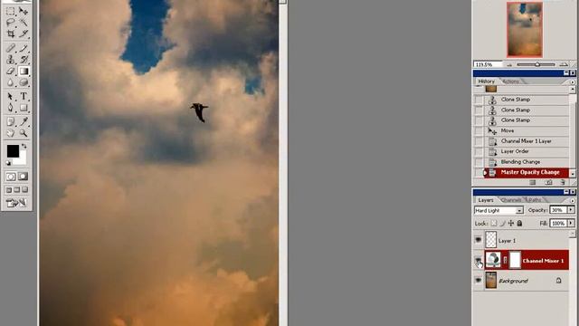Фотошоп - Корректирующие слои. Пример 1 смотреть онлайн