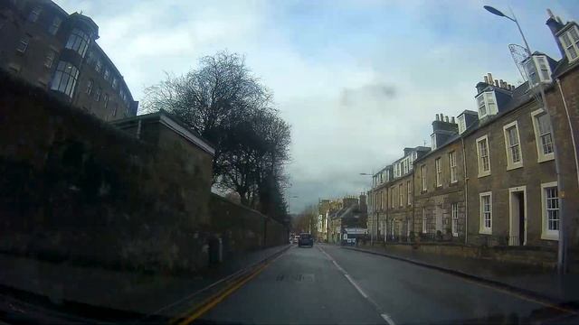 Winter Road Trip Drive With Music To Golf Course On History Visit To St Andrews Fife Scotland смотреть онлайн