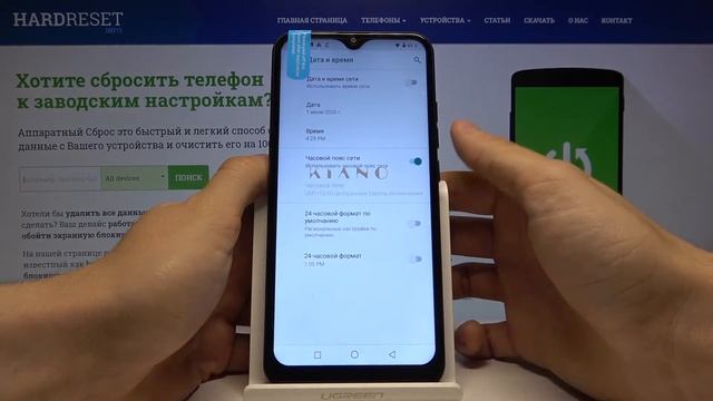 Как настроить дату и время на KIANO Elegance 6.1 Pro смотреть онлайн