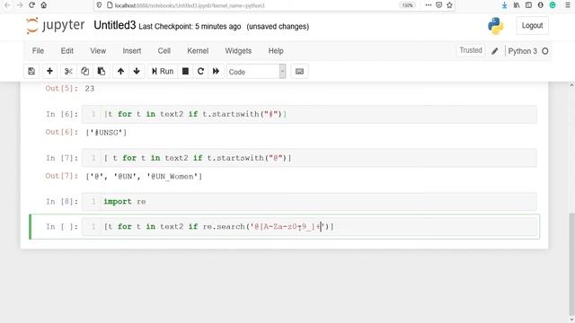 NLTK Tutorial 08: Regular Expressions смотреть онлайн