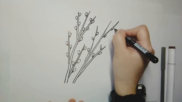 Рисуем вербу! Как нарисовать вербу смотреть онлайн