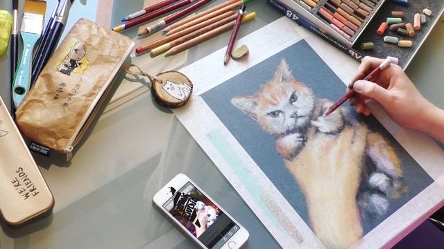 Рисуем пастелью: Mr Pussycat с Anne Volchok - Volchok Studio смотреть онлайн