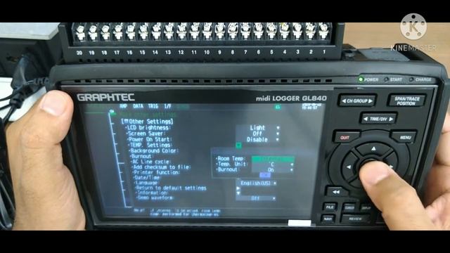 GL840 Basic operation Data logger. смотреть онлайн