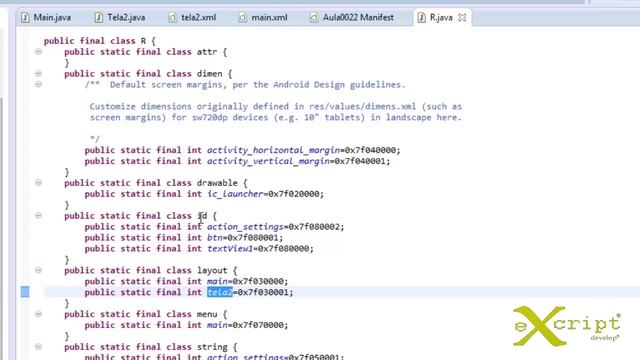 Curso de Android - Aula 24 - Classe R - eXcript смотреть онлайн