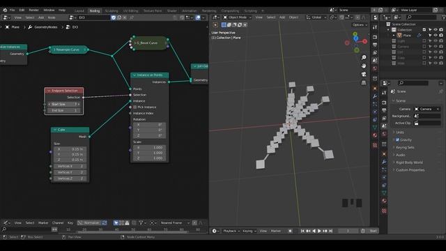 [Tut] Instances Following Splines - Blender Geometry Nodes 3.0 Field смотреть онлайн