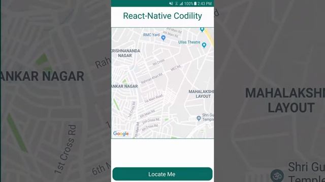 Map Current Location - React Native смотреть онлайн