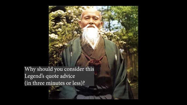 Aikido Master Morihei Ueshiba's Success Quote on being "Overwhelmed" смотреть онлайн