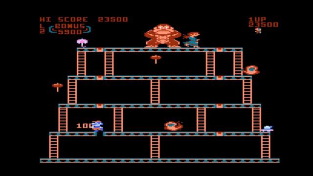 Donkey Kong - Atari 8-bit Arcade HACK & Atari 5200 conversion смотреть онлайн