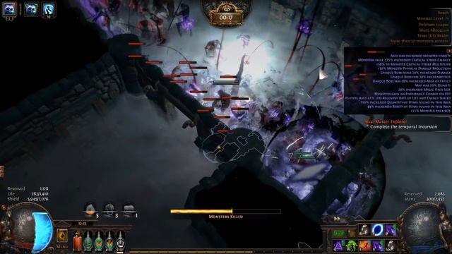 Easily Farm Valuable Large Cluster Jewels, Simulacrum Splinters and Delirium Orbs Fast! смотреть онлайн