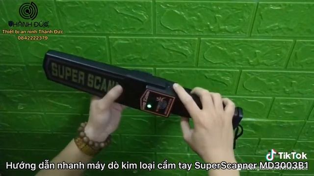 Hướng dẫn nhanh tay dò kim loại SuperScanner MD3003B1 смотреть онлайн