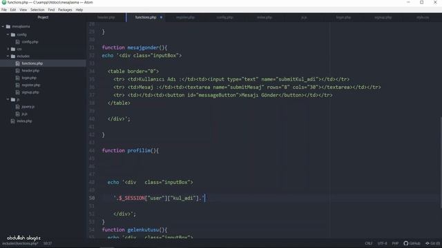PHP Ders 15- Kullanıcının Profil Sayfasının Kodlanması смотреть онлайн