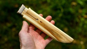 Нож в ДЕРЕВЯННЫХ ножнах, подробная инструкция.