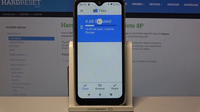 Delete Junk Files and Clean-Up Phone Memory - ULEFONE Note 8P смотреть онлайн
