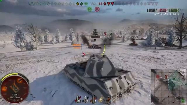 World of Tanks Valor - Maus 7,600 Damage 12,000 Damage Blocked смотреть онлайн