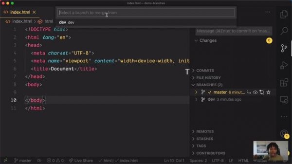 How to Manage Git Branches and Merge Conflicts with VS Code