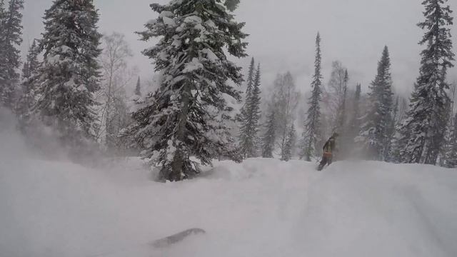 Шерегеш. Freeride на Северном Мустаге. смотреть онлайн