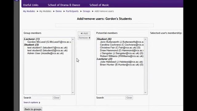 Setting up Moodle groups смотреть онлайн