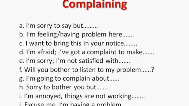 Learn English Language  Urdu And Hindi 10. Complaining