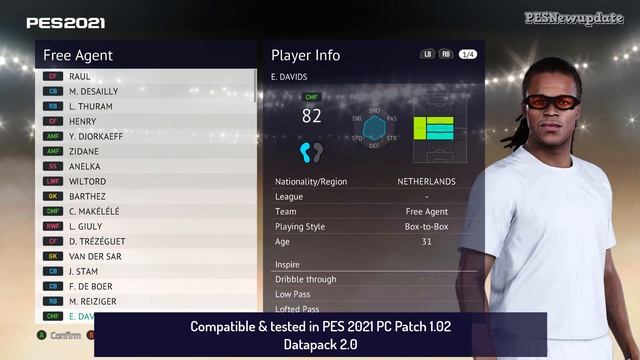 PES 2021 Abdulaziz's legends Pack Update 2.0 Datapack 2.0 [245 Legends] смотреть онлайн