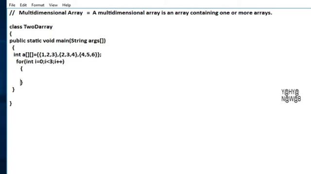 Java program to Display 2D Array смотреть онлайн