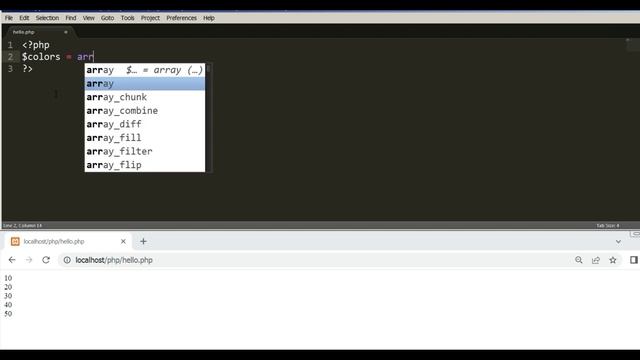 PHP Array Creation, Display Array Elements With Foreach Loop | Single-quoted Vs double-quoted Strin смотреть онлайн