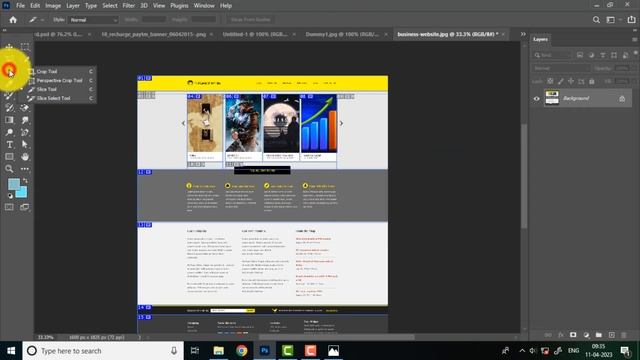 Slice tool, Perspective Crop, Ruler & Note Tools In Photoshop | Class-13 смотреть онлайн