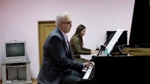 А. Бабаджанян "Ноктюрн"  Великолепное исполнение дуэта на фортепиано!