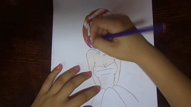 Рисуем девушку аниме/How to draw a cute anime girl смотреть онлайн