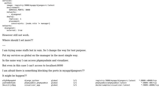 The simple way to access the docker-swarm inside node смотреть онлайн