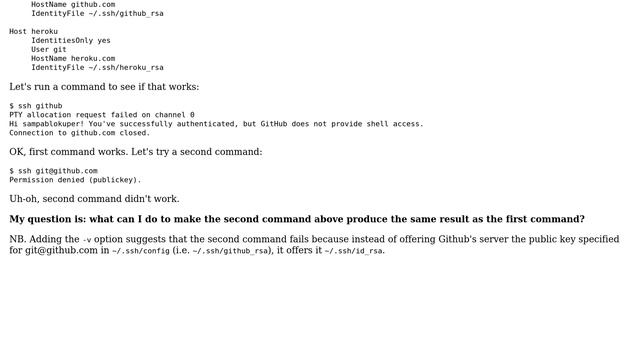 OS X - make ordinary SSH commands use SSH config смотреть онлайн