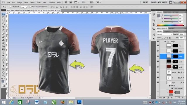 PREVIEW MOCKUP JERSEY NIKE 2019 || FREE PSD смотреть онлайн