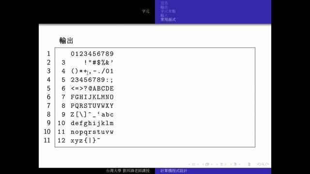 cprogramming week 6 5 ASCII table in decimal format смотреть онлайн