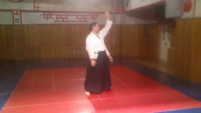Айкидо: ёкомен учи ирими нагэ (короткая форма)