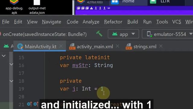 Mentor of Kotlin Android Studio MainActivity Declaration of Variable i Build APK BlueStacks Bandica смотреть онлайн