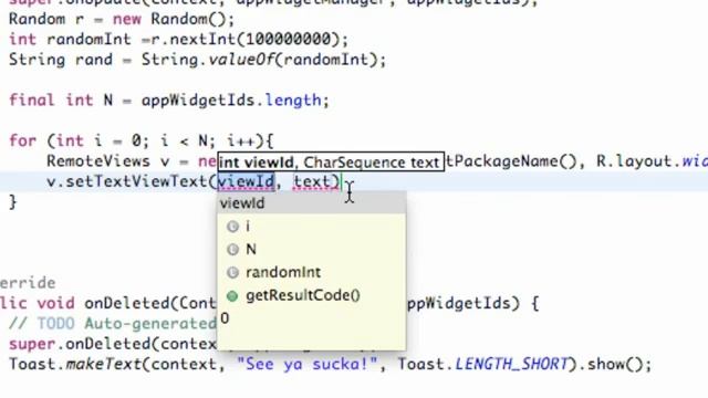 Android Application Development 164 Updating a Widget TextView смотреть онлайн