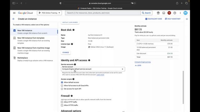 Creating a Virtual Machine rom the Cloud Console смотреть онлайн