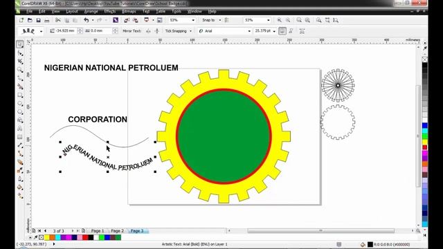 CorelDraw Tutorial: Creating an NNPC logo - easy tricks || #coreldraw #NNPC смотреть онлайн