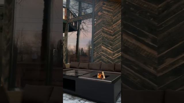 Костровая зона под ключ. Гриль-стол "Фудзияма" с угловым диваном | Elbrus HOME смотреть онлайн