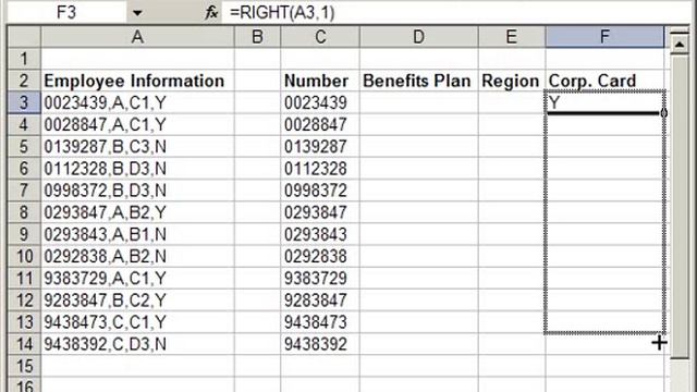 Format & Compile Data in Excel - left right mid functions смотреть онлайн