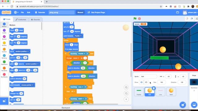Code Ping Pong game in Scratch | Chance to win the prize смотреть онлайн
