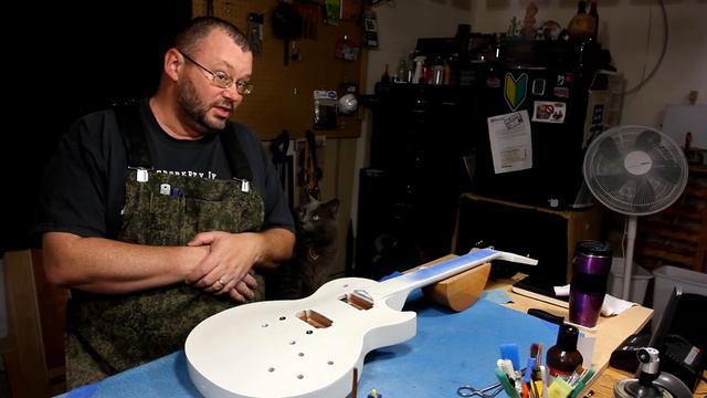 GIBSON LPJ wet sanding the color coat pt.10 MOVED | RATTLECAN GUITAR RESTORATIONS by James O’Rear смотреть онлайн