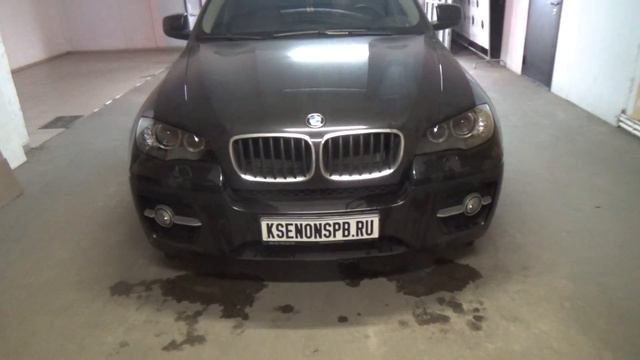 BMW X6 E71 ремонт фар с заменой стёкол + покраска фар изнутри смотреть онлайн