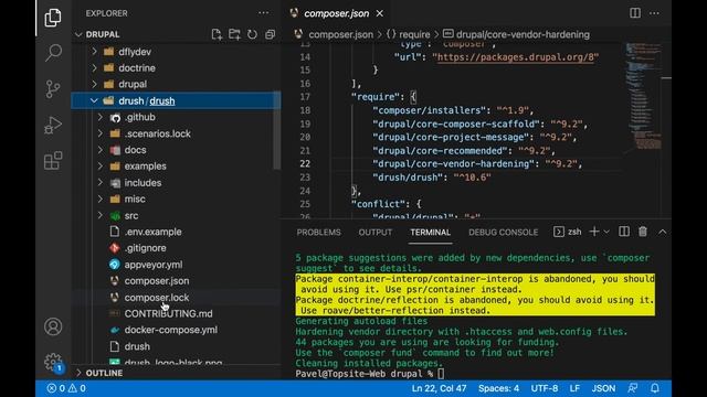 Drupal — установка Drush смотреть онлайн