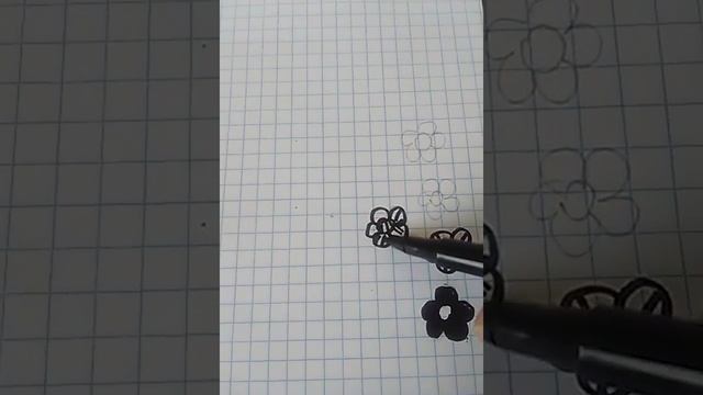 РИСУЕМ ЧЁРНЫЕ ЦВЕТЫ. Ms. смотреть онлайн