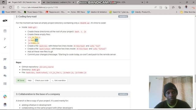 ALX GIT PROJECT: STEP BY STEP [QUESTION 2 AND 3] смотреть онлайн